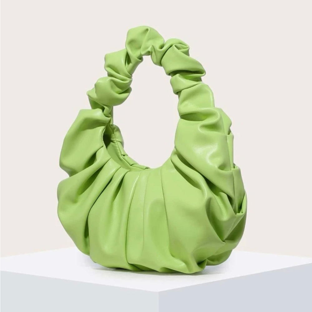 Minimalist Rouched Top Handle Bag (New) - image 2